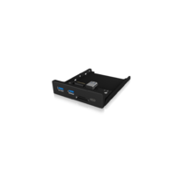 RaidSonic Raidsonic IcyBox IB-HUB1417-I3 USB 3.0 HUB (2+1 port) + Kártyaolvasó Fekete
