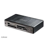 Akasa Akasa AK-CR-06BK USB 3.0, 5 portos kártyaolvasó, fekete