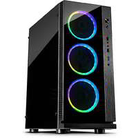 Inter-Tech Inter-Tech W-III RGB Számítógépház - Fekete