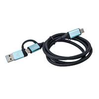 i-tec i-tec USB-C - USB-C + USB 3.0 Adapter kábel 1m - Fekete
