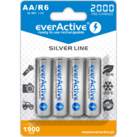EverActive everActive Silver Line EVHRL6-2000 R6 AA 2000 mAh Ni-MH Elem (4 db / csomag)