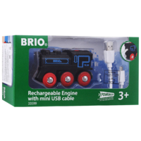 BRIO BRIO World Újratölthető gőzmozdony - Fekete