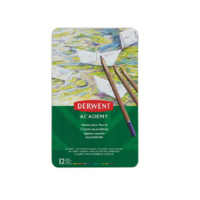Derwent Derwent Academy Hatszögletű Akvarell ceruza készlet fém dobozban (12 db / csomag)