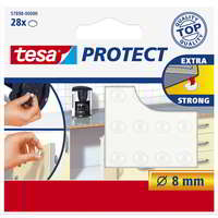 Tesa Tesa Protect 8 mm Zaj- és csúszásgátló korong Átlátszó (28 db)