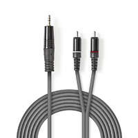 Nedis Nedis JACK - 2 RCA kábel 1,5m (3,5 mm jack apa - 2 db RCA apa)