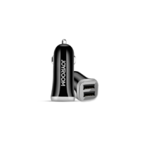 JoyRoom Joyroom C-M216 Autós 2xUSB töltőfej + USB - MicroUSB Adatkábel 1m - Fekete