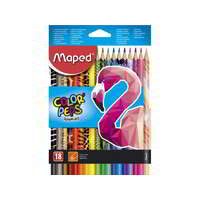 Maped Maped 832218 "Color'Peps Animal" Háromszögletű Színes ceruza készlet - 18 különböző szín (18 db)