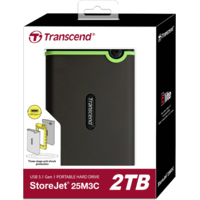 Transcend Transcend 2TB StoreJet 25M3C USB 3.0 Külső HDD - Vasszürke