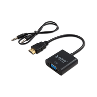 Savio Savio CL-23/B HDMI apa - VGA anya adapter + audió csatlakozóval