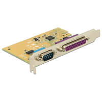 Delock Delock 89446 1x Soros COM + 1x Párhuzamos LPT port PCI-e bővítő kártya