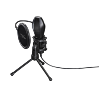 Hama Hama uRage Xstr3am Evolution Mikrofon + Asztali állvány - Fekete