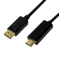 Logilink LogiLink DisplayPort v1.2 - HDMI 1.4 kábel 1.0m Fekete