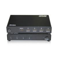 VCOM VCOM HDMI Splitter 1 - 4 Port Fekete