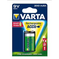 Varta Varta Power Accu R2U Újratölthető 9V-os elem 200mAh (1db/csomag)