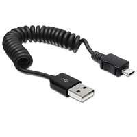 Delock Delock Cable USB 2.0-A male > USB micro-B male coiled cable