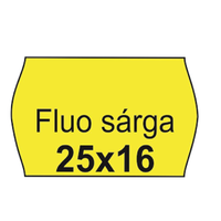 N/A Fluo 25 x 16 mm Árazószalag - Citrom (10 tekercs)