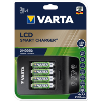 Varta Varta LCD Smart 4x AA/AAA NiMH Akkumulátor Töltő + 4 db AA 2100mAh Ceruzaelem