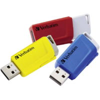 Verbatim Verbatim 16GB Store 'n' Click USB 3.0 Pendrive - Piros-Kék-Sárga (3db/csomag)