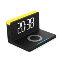 Terratec Terratec ChargeAir clock! Ébresztő óra éjjeli lámpával és mobileszköz töltő (USB + Wireless)