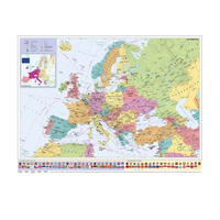 Stiefel Stiefel Falitérkép 70x100 cm - Európa országai és az Európai Unió