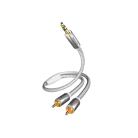 InAkustik Inakustik JACK - RCA Premium MP3 Audio kábel 5m (3.5mm jack apa - 2x RCA apa)