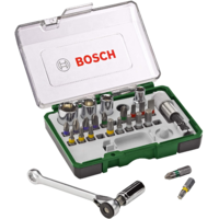 Bosch Bosch 2607017160 csavarozófej és dugókulcs készlet. (27 db/csomag)