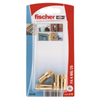 Fischer Fischer PA 4 M8/25 Sárgaréz dübel (4 db/csomag)