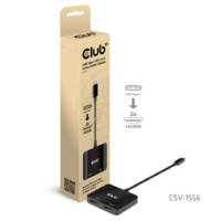 Club3D Club3D USB-C - Dual HDMI Video elosztó