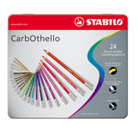Stabilo Stabilo CarbOthello Henger alakú Pasztell ceruza készlet fém dobozban - 24 különböző szín (24 db / csomag)