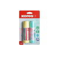 Kores Kores Ragasztóstift pasztell színű tokban 2x40 g - vegyes színek (2 db /csomag)