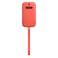 Apple Apple iPhone 12 / 12 Pro gyári MagSafe Rögzítésű Bebújtatós Bőrtok - Pink citrus