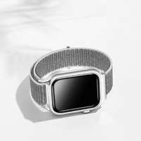 USAMS Usams Apple Watch S1/2/3/4/5/6/SE szíj és tok 38/40mm - Ezüst