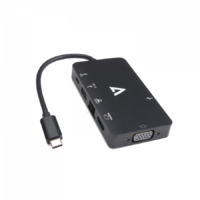 V7 V7 USB 3.2 Type-C apa - VGA HDMI RJ45 USB USB-C anya adapter