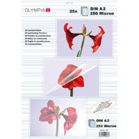 Olympia Olympia 250 mikron A2 lamináló fólia (25 db/csomag)