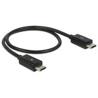 Delock Delock (83570) Tápfeszültség-megosztó kábel Micro USB-B dugó > Micro USB-B dugó OTG