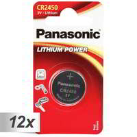 Panasonic Panasonic CR 2450 Litium Gombelem (12x1db/csomag)