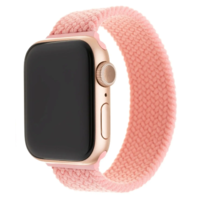 Fixed Fixed Apple Watch S1/2/3/4/5/6/7/SE Nylon szíj XL 38/40mm - Rózsaszín