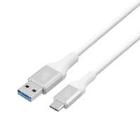 TB TB AKTBXKU3CPREM2W USB-A apa - USB-C apa 3.0 Adat és töltőkábel - Fehér (2m)