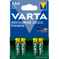 Varta Varta Recharge Accu Power AAA 550 mAh NiMH Ceruzaelem (4db/csomag)