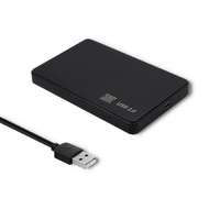 Qoltec Qoltec 51862 2.5" USB 2.0 Külső HDD/SSD ház - Fekete