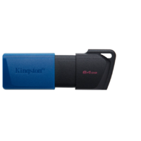 Kingston Kingston 64GB DataTraveler Exodia M USB 3.2 Pendrive - Fekete/Kék