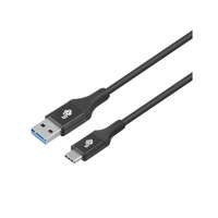 TB TB USB-A apa - USB-C apa 3.0 Adat és töltő kábel - Fekete (2m)