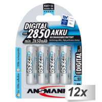 Ansmann Ansmann NiMH Mignon AA 2850 mAh Újratölthető elem (12x4/csomag)