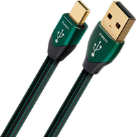 AudioQuest AudioQuest Forest USBFOR01.5MI USB-A apa - Micro USB-B apa 2.0 Adat és töltőkábel - Fekete (1.5m)