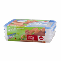 emsa Emsa Clip& Close Műanyag ételtároló készlet (4 db / csomag)