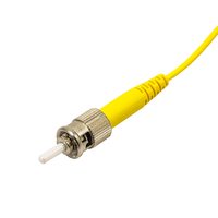 Akyga Akyga AK-FC-03 optikai patch kábel ST/UPC Szimplex 14m - Sárga