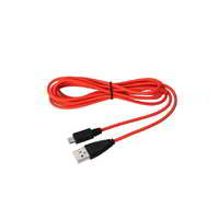 Jabra Jabra Evolve USB-A apa - Micro USB apa Adat és töltő kábel - Piros (2m)