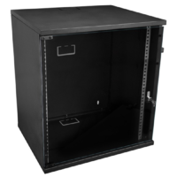 Egyéb S-Link 19" Fali rack szekrény 12U 530x400mm - Fekete