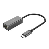 Orico Orico XC-R45-V1 USB-C apa - RJ45 anya adapter - Fekete