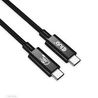 Club3D Club3D CAC-1576 USB-C apa - USB-C apa 3.2 Adat és töltő kábel - Fekete (1m)